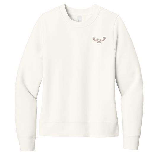 Women's Embroidered Fleece Crew