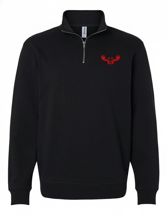 Women's Embroidered Quarter-Zip Sweatshirt