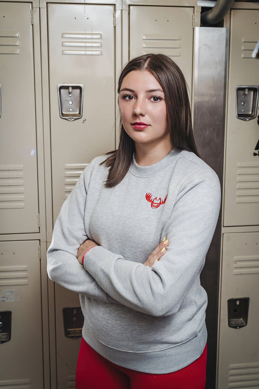 Women's Embroidered Fleece Crew