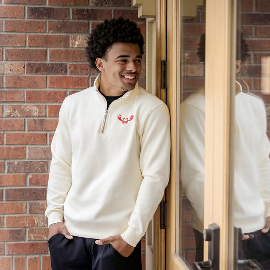 Men’s Embroidered Quarter-Zip Sweatshirt