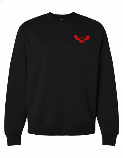 Women's Embroidered Crew Neck Sweatshirt