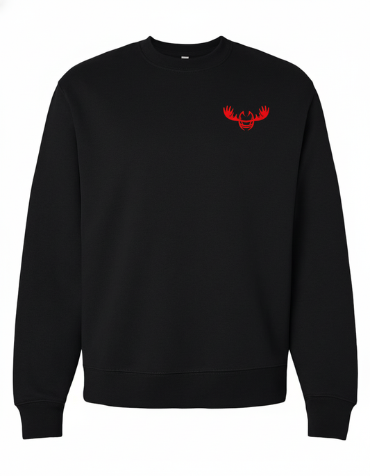 Women's Embroidered Crew Neck Sweatshirt